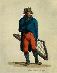 Hakenharfe und Drehorgel. Arten von Prager Musikern, 1948