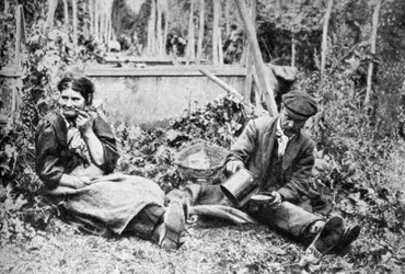 Hopfenpflücker, Kentische Hopfenfelder, ca. 1922