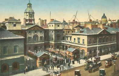 Horse Guards, Whitehall, London, um 1910