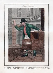 Heißer gewürzter Lebkuchen, Pantheon, London, 1806