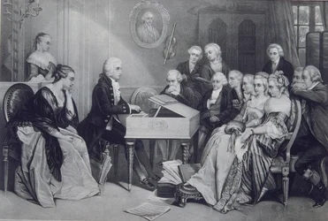 Hauskonzert bei der Familie Mozart in Wien, 19. Jahrhundert