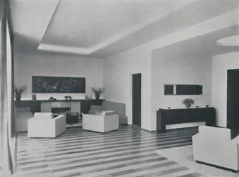 Haus in Bukarest von Rudolf Frankel - Das Wohnzimmer
