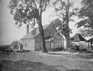 Haus, in dem Stonewall Jackson starb, Richmond, Virginia, ca. 1897