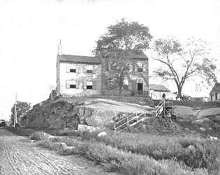 Haus von Edgar Allen Poe, Ravenswood, Long Island, New York, USA, ca. 1900