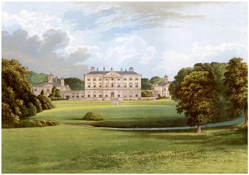 Howick Hall, Northumberland, Heim von Earl Grey, ca. 1880