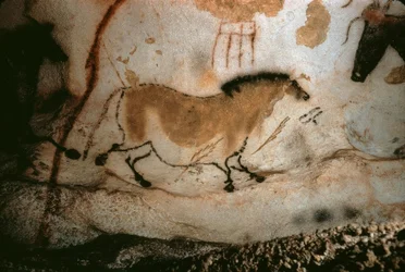 Höhlenmalerei in Lascaux, Frankreich