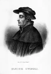 Huldrych Zwingli, Schweizer Theologe, 1854
