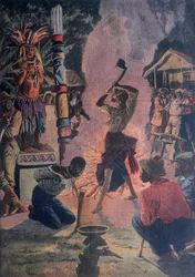 Menschenopfer, Lafayette, Louisiana, USA, 1912