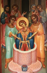 Ikone in der orthodoxen Kirche Saint Dimitrios