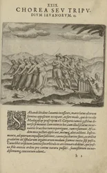 Illustration aus dem Buch India Orientalis von unbekanntem Autor und veröffentlicht von Excudebat Matthaeus Beckerus