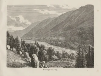 Illustration aus dem Buch Nordiska taflor von unbekanntem Autor und veröffentlicht von Albert Bonnier