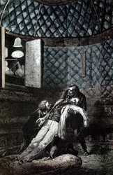Illustration aus De la Terre à la Lune von Jules Verne, 1865