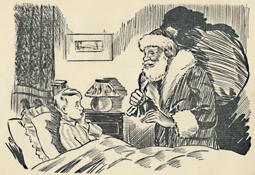 Illustration aus Die Mystifikation des Weihnachtsmanns, 1936