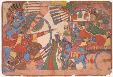 Illustration zum Mahabharata, um 1800