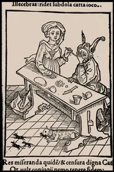 Illustration zum Buch Narrenschiff von Sebastian Brant, 1497