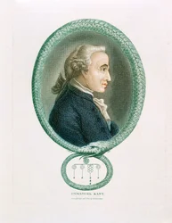 Immanuel Kant, deutscher Philosoph, 1812