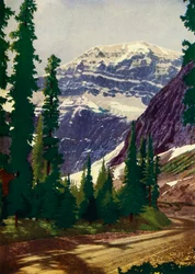 In Kanadas größtem Nationalpark - Jasper-Nationalpark, um 1948.