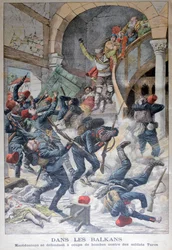 Auf dem Balkan: Mazedonier verteidigen sich mit Bomben gegen türkische Soldaten