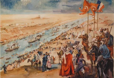 Einweihungszeremonie des Suezkanals in Port-Said, 17. November 1869, 1869