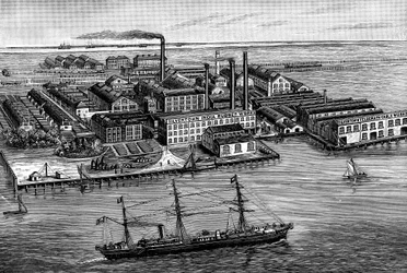India Rubber, Gutta Percha & Telegraph Works Company Fabrik, Silvertown, London, 1887