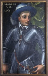 Indre & Loire Nr. 172 - Schloss Loches - Porträt von Karl VII. - 17. Jahrhundert