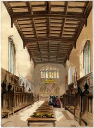 Innenraum der St. Johns College Chapel, Cambridge, Cambridgeshire