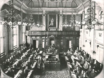 Innenraum des Abgeordnetenhauses, Kapstadt, Südafrika, 1895