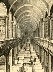 Innenansicht der Bibliothek, Trinity College