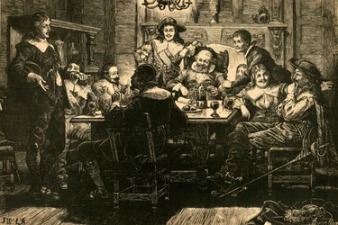 Einführung von Randolph bei Ben Jonson in der Devil Tavern, 1897
