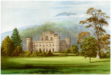 Inveraray Castle, Argyllshire, Schottland, Heimat des Herzogs von Argyll, ca. 1880