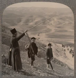Jericho-Straße, nahe dem Samariter-Gasthaus, um 1900