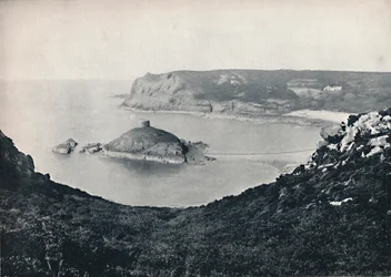 Jersey - Portelet Bay und Janvrin Island, 1895