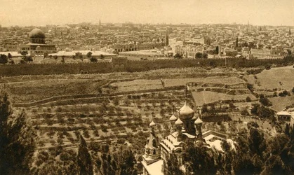 Jerusalem vom Ölberg aus gesehen