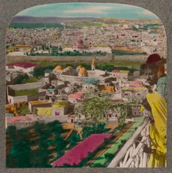 Jerusalem von der russischen Kirche auf dem Ölberg, ca. 1900