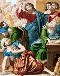 Jesus und die Geldwechsler, ca. 1860