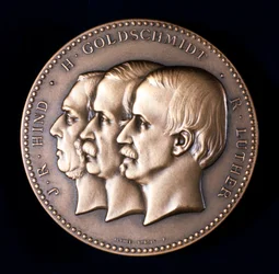 John Russell Hind, Hermann Goldschmidt und Robert Luther, Astronomen, ca. 1900