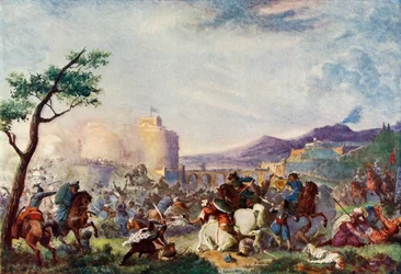 Johann Sobieski bei der Entsatzung von Wien, 1683, ca. 1915
