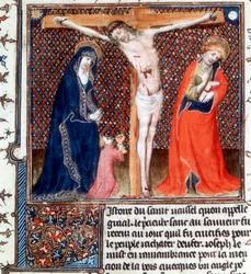 Joseph von Arimathäa empfängt das Blut Christi