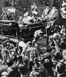 Jubiläumsjubel für den König und die Königin, 1935