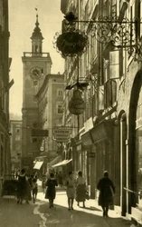 Judengasse, Salzburg, Österreich, ca. 1935