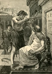 Julius Caesar lehnt die von Antonius angebotene Krone ab, 1890