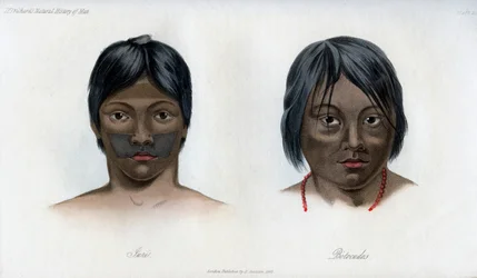 Juri und Botokuden aus der brasilianisch-guaranischen Nation, 1848