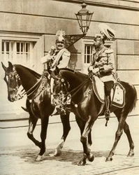 Kaiser Wilhelm II. und König Georg V. in Berlin, Deutschland