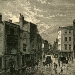 Kensington High Street, 1860, um 1876