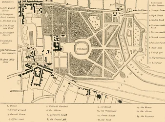 Kensington im Jahr 1764, ca. 1876