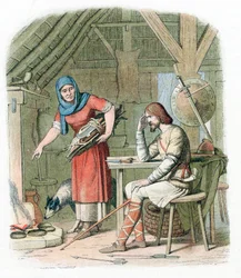 König Alfred verbrennt die Kuchen