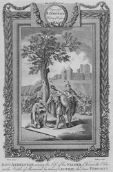 König Athelstan rettet das Leben seines Vaters, Edward der Ältere in der Schlacht von Sherwood, ca. 1787