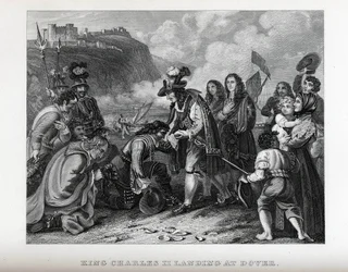 König Karl II. landet in Dover, 1882