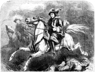 König Georg II. in der Schlacht von Dettingen