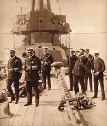 König Georg V. an Bord der HMS Neptune, 1910er Jahre